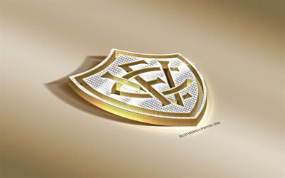 EC فيتوريا, البرازيلي لكرة القدم, الذهبي الفضي شعار, سلفادور, البرازيل, دوري الدرجة الثانية, 3d golden شعار, الإبداعية الفن 3d, كرة القدم, Esporte Clube فيتوريا