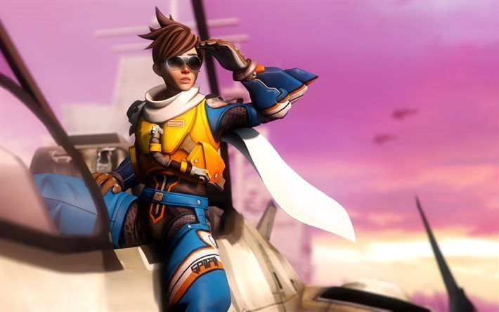 Overwatch, lena oxton, tracer, aircraft