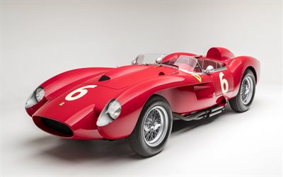 Ferrari 250 Testa Rossa, Ferrari TR, 24 Hours of Le Mans, retro racing car, classic sports cars, Ferrari