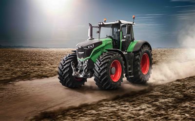 Fendt 1000 Vario, 4k, la siembra de cultivos de 2019 tractores, maquinaria agr&#237;cola, HDR, tractor en el campo, la agricultura, Fendt