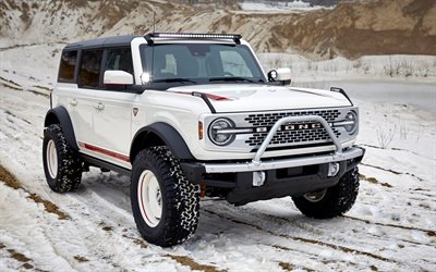 ford bronco pope francis center first edition, 4k, tuning, 2022 autos, offroad, 2022 ford bronco, ford