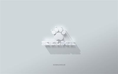 شعار kelme, خلفية بيضاء, شعار kelme 3d, فن ثلاثي الأبعاد, كيلمي, 3d شعار كيلمي