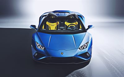 Lamborghini Huracan Evo Spyder, 4k, fron view, 2020 cars, tuning, 2020 Lamborghini Huracan, italian cars, Lamborghini
