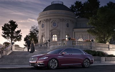Lincoln Continental, 2017, Sedan, luxury cars, American cars, Lincoln