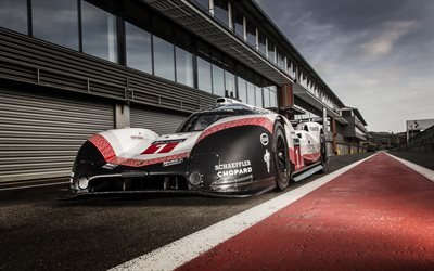 Porsche 919 Hybrid Evo, 2018, Le Mans, Porsche LMP Team, racing car, racing track