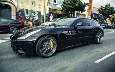 Ferrari FF, 2018 coches, Llantas Forgiato, la calle, los autos de carreras, Ferrari