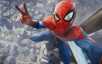 Spider-Man, 4k, 2018 games, superheroes, action-adventure, Spider Man