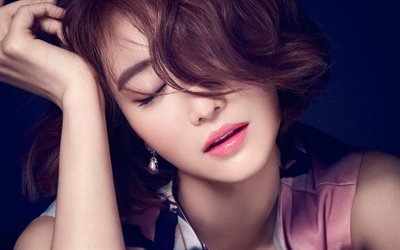 Go Joon-hee, Korean actress, portrait, 4k, photoshoot, face, Korean fashion model, Kim Eun-joo