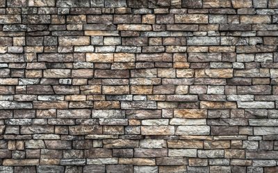 mur de pierre, en macro, la pierre de textures, de mur, macro, gris mur de pierre, en pierre grise, fond, plan rapproch&#233;, pierre milieux