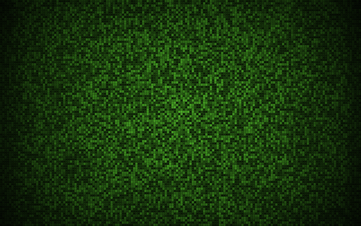 Download wallpapers green pixel texture, green squares texture, pixel  background, green small tile texture, creative green background, green  abstract background for desktop free. Pictures for desktop free