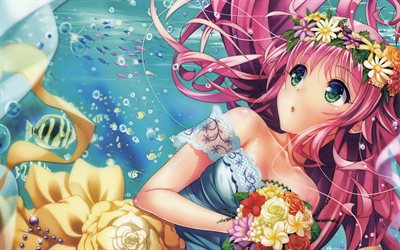 Lala Satalin Deviluke, manga, To LOVE-Ru, underwater, protagonist, Rara Satarin Debiruku