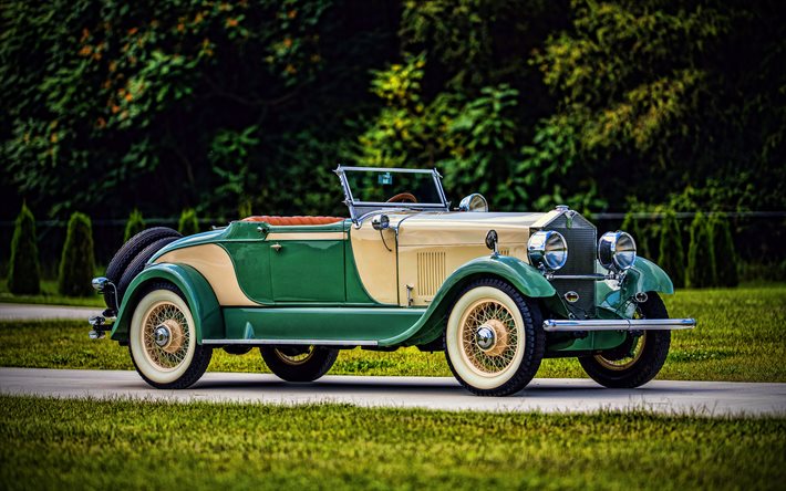 Elcar Model 8-91 Roadster, 4k, retro cars, 1928 cars, HDR, cabriolets, Elcar