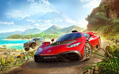 Forza Horizon 5, 4k, racing simulators, 2022 games, artwork, Playground Games