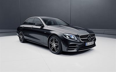 Mercedes-Benz AMG E53, 2018, 4MATIC, c238, exteri&#246;r, svart lyx-coupe, nya svart E-klass, Tyska bilar, Mercedes