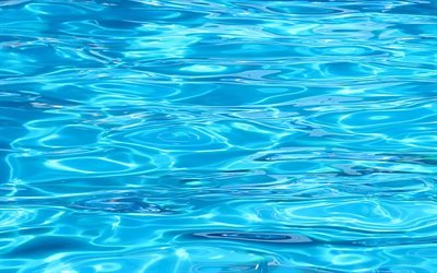 Mavi Su doku, havuz, su doku, dalgalı arka plan, makro, mavi arka planlar, Mavi Su, dalgalar, su arka planlar