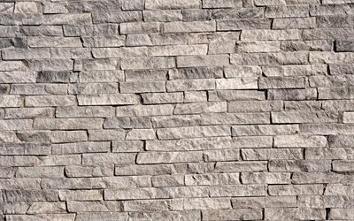 gris mur de pierre, 4k, le gris des pierres, des pierres, des textures, les murs, le gris des pierres d&#39;origines, de milieux gris