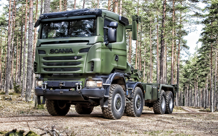 Scania R730 S&#228;ili&#246;, armeijan kuorma-auto, armeijan ajoneuvoja, Scania, R730 sotilaallinen