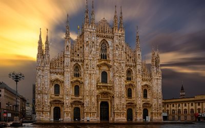 Duomo of Milan, Milan Cathedral, church, italian landmarks, Milan, Lombardy, Italy, Europe, italian cities, Duomo di Milano, Milan attractions