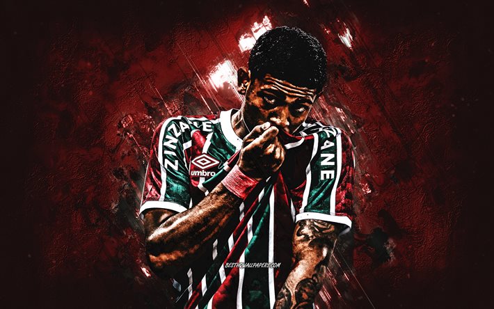 John Kennedy, Fluminense, footballeur br&#233;silien, fond de pierre rouge, John Kennedy Batista de Souza, Seria A, football