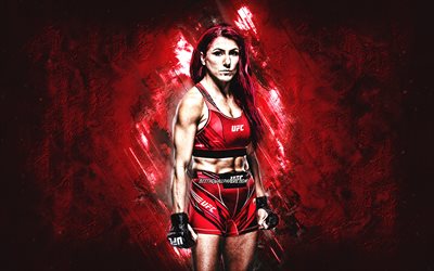 Randa Markos, MMA, UFC, Canadian fighter, burgundy stone background, Randa Markos art, Ultimate Fighting Championship