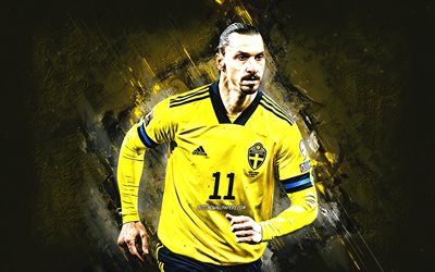 Zlatan Ibrahimovic, Sweden national football team, Swedish footballer, portrait, Ibrahimovic art, Sweden, football