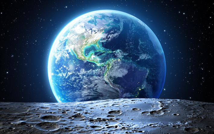 ダウンロード画像 4k 地球 北米 南米 大陸 宇宙 地球から宇宙 フリー のピクチャを無料デスクトップの壁紙