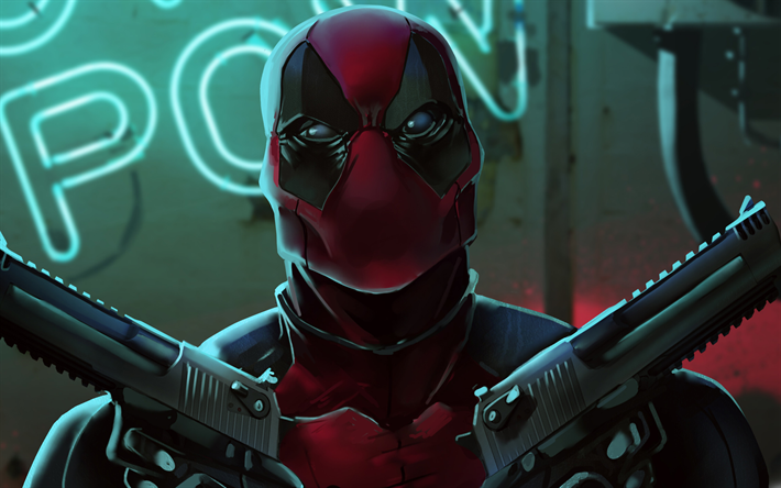 Deadpool 2, fan art, 2018 cine, arte 3d, superh&#233;roes, Deadpool