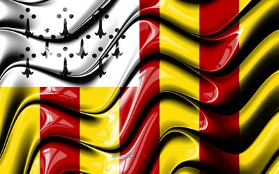 Geel flag, 4k, Belgian cities, Flag of Geel, Day of Geel, 3D art, Geel, cities of Belgium, Geel 3D flag, Geel wavy flag, Belgium, Europe