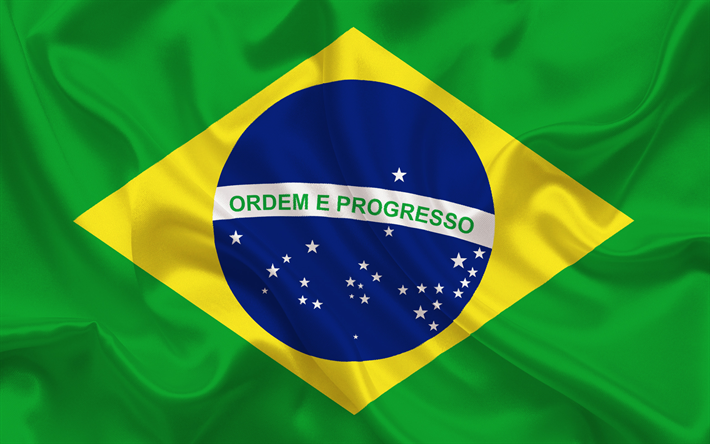 brasilianische flagge, brasilien, fahne brasilien, seide stoff