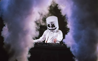 smoke, Marshmello, concert, DJ, progressive house