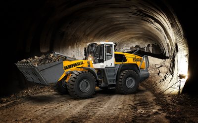 سيارات L566, 4k, لودر, L566, آلات البناء, سيارات Liebherr