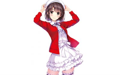 Saenai Heroine no Sodatekata, Megumi Katou, main character, art, Japanese manga, female anime characters