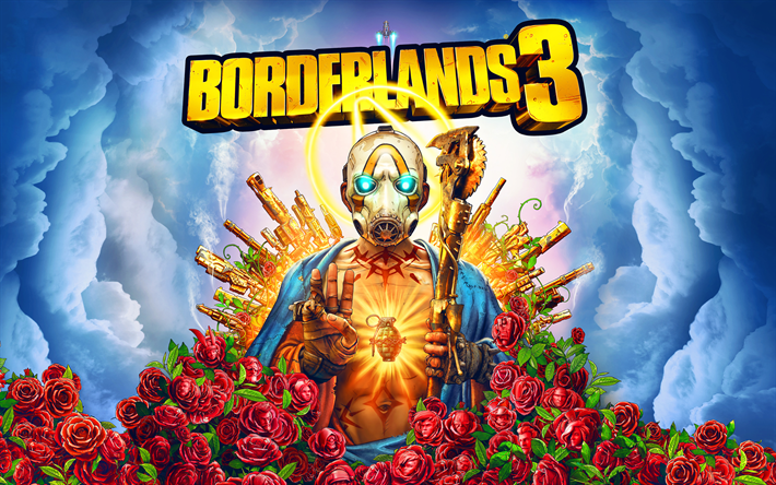 borderlands 3, 4k, poster, 2019-spiele, kreativ -, unreal engine 4, rpg