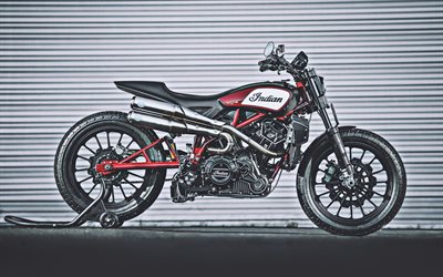 インドFTR1200, 側面, 2019年のバイク, HDR, superbikes, アメリカのバイク, 2019年FTR1200, インドバイク