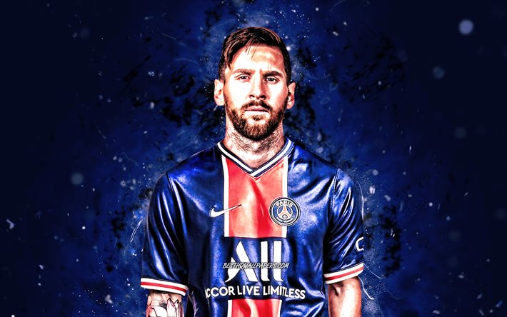 Download wallpapers Lionel Messi PSG, 4k, 2021, argentinian ...