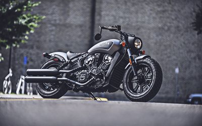 Indian Scout, 4k, bobber, 2021 bikes, superbikes, HDR, 2021 Indian Scout, Indian Motorcycles