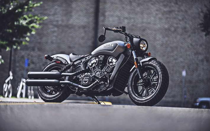 Indian Scout, 4k, bobber, 2021 polkupy&#246;r&#228;t, superbikes, HDR, 2021 Indian Scout, Intialaiset moottoripy&#246;r&#228;t