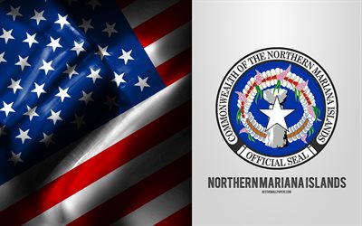 Seal of Northern Mariana Islands, USA Flag, Northern Mariana Islands emblem, Northern Mariana Islands coat of arms, Northern Mariana Islands badge, American flag, Northern Mariana Islands, USA