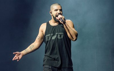 Drake, 4k, r&#228;pp&#228;ri, laulaja, kaverit, julkkikset