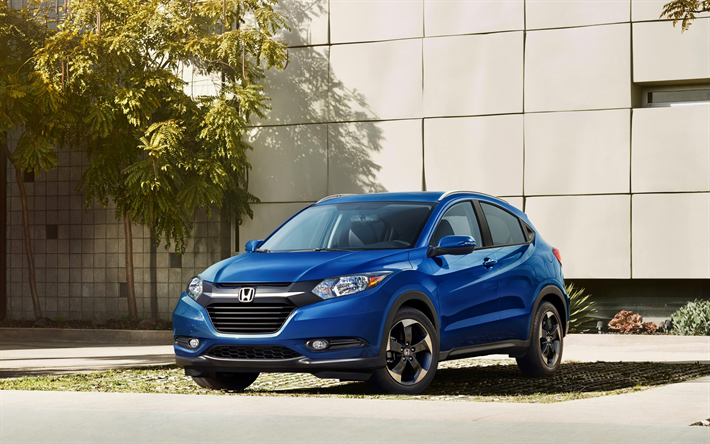 Honda HR-V, 2018 voitures, v&#233;hicules multisegments, bleu HR-V, japonais cHonda