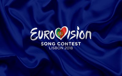 De la Canci&#243;n de eurovisi&#243;n 2018, logotipo, emblema, Portugal 2018, de Lisboa, el concurso de la canci&#243;n