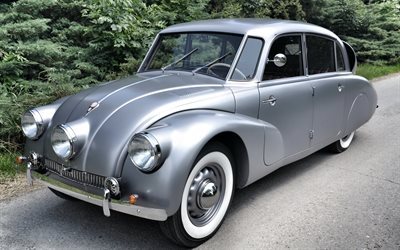 Tatra 87, 1940, vintage bilar, klassiska bilar, kuriosa