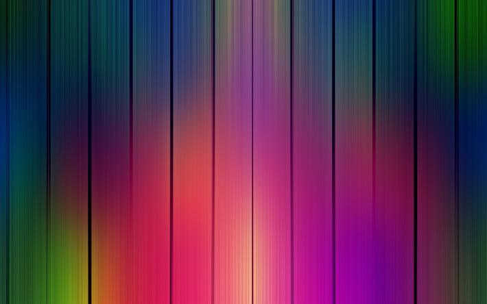 4k, wooden panels, rainbow, wooden background, lines