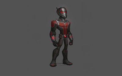 Ant-Man, superheroes, minimal, AntMan, DC Comics