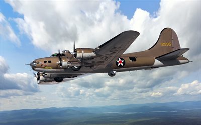 Boeing B-17E, Fortaleza Voadora, USAAF, B-17, Bombardeiro americano, II Guerra mundial, aeronaves militares
