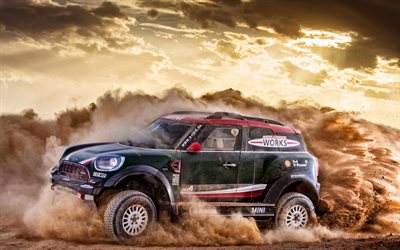 Mini Cooper, Rally, Dakar, desert, sand, tuning