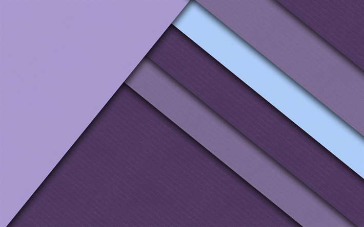 purple abstraction, geometric background, material design, purple lines