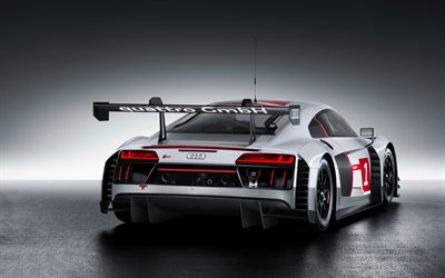 Audi R8 LMS, 2017, tuning, araba yarışı, Alman spor coupe, Audi