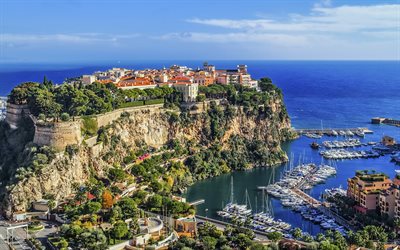 Saint-Tropez, 4k, estate, porto, Monaco, Europa