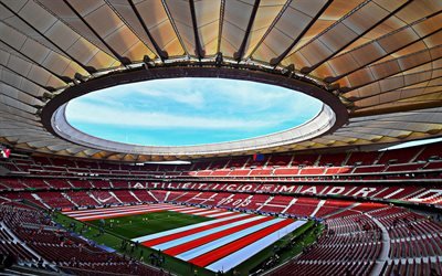 Wanda Metropolitano, &#224; Madrid, en Espagne, l&#39;Atletico Madrid nouveau stade, espagnol stades de football